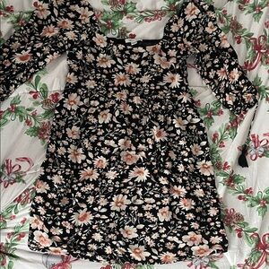 American Eagle Outfitters Black Floral Dress